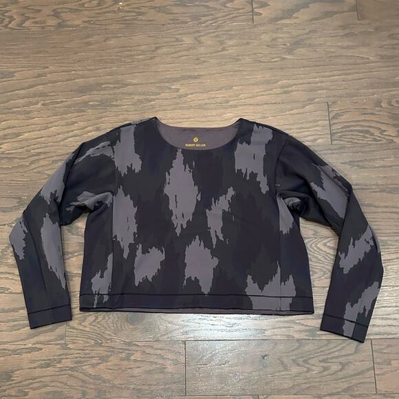 Lululemon x Robert Geller Take The Moment Long Sleeve Sweatshirt Camo Size L /XL - Picture 5 of 12